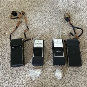 Crown CB Walkie Talkie Set Early 60's TRQ-1050w/Carrying Case Nice.FOR PARTS